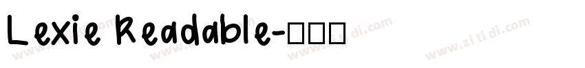 Lexie Readable字体转换
